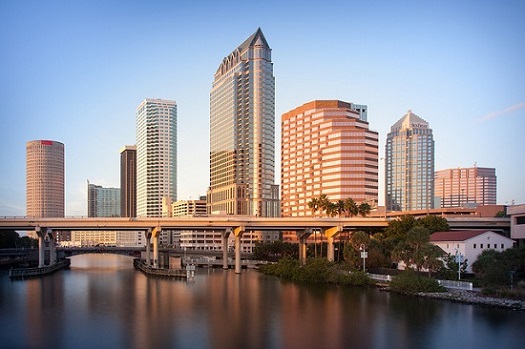 Tampa skyline in Florida